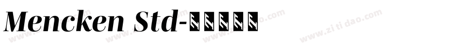 Mencken Std字体转换